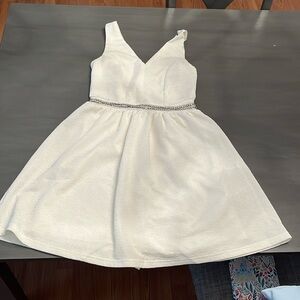 White sparkly dress